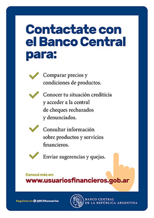 contactate con el banco central